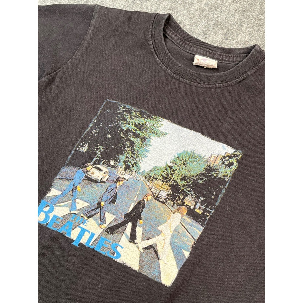 The Beatles‎ Abbey Road T-Shirt Kids Medium Black Graphic Tee Band